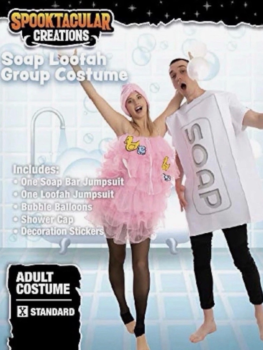 Spooktacular Creations Soap Loofah Group or Couples Halloween Costume New